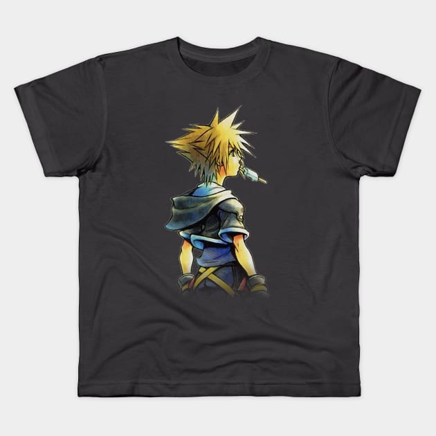 Sora KHII Kids T-Shirt by Darknessfell